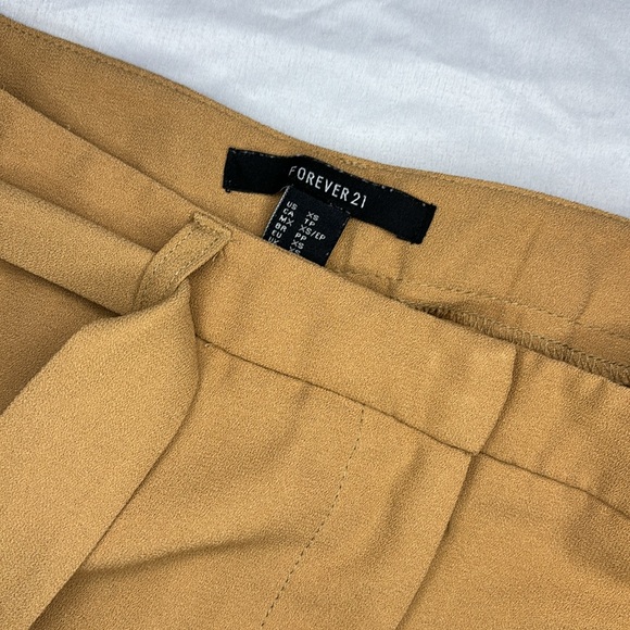 Forever 21 tan women’s size XS crop wide leg capri - Picture 3 of 5